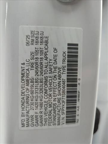 new 2025 Honda Ridgeline car, priced at $46,183