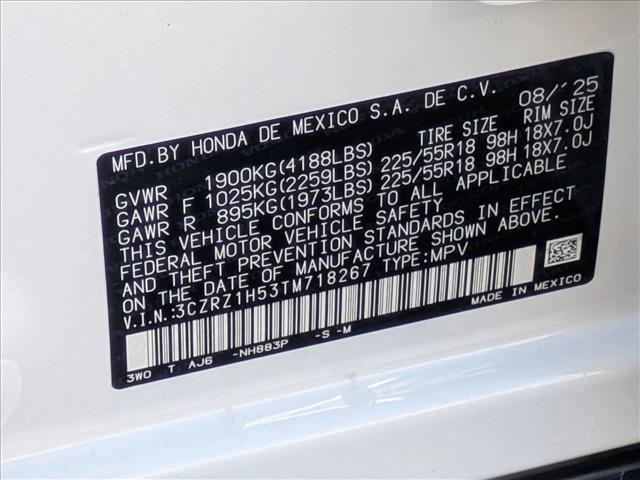 new 2026 Honda HR-V car, priced at $28,768