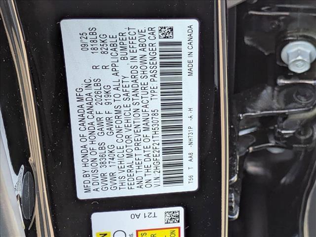 new 2026 Honda Civic car, priced at $24,934