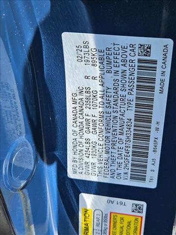 new 2025 Honda Civic Hybrid car, priced at $31,777