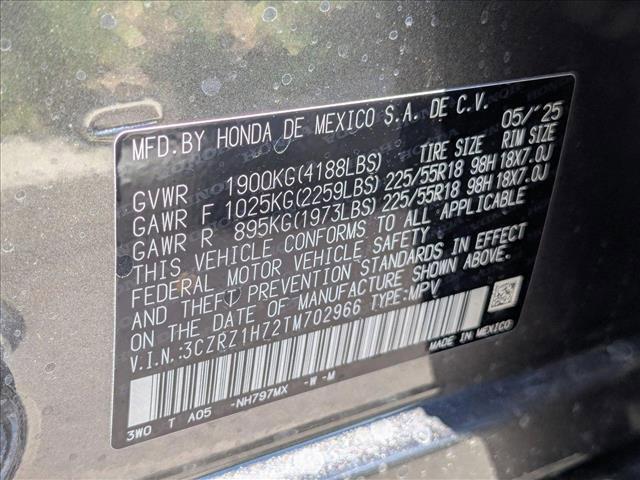new 2026 Honda HR-V car, priced at $30,247