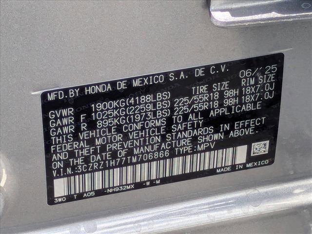 new 2026 Honda HR-V car, priced at $30,247