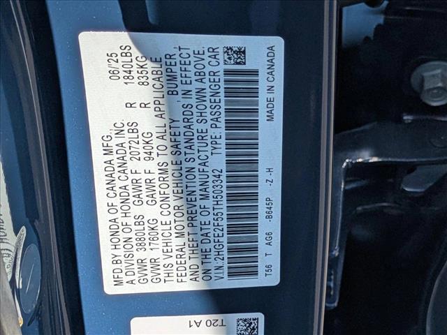 new 2026 Honda Civic car, priced at $28,200