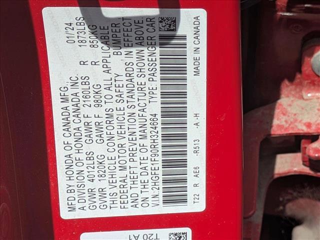 used 2024 Honda Civic car, priced at $24,991