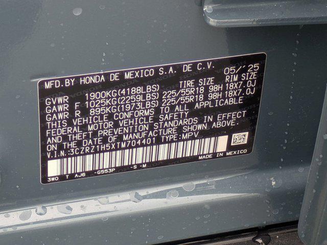 new 2026 Honda HR-V car, priced at $28,713