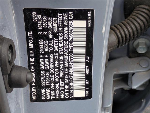 used 2020 Honda Civic car, priced at $21,498