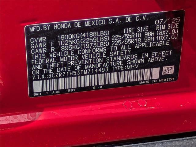 new 2026 Honda HR-V car, priced at $28,279