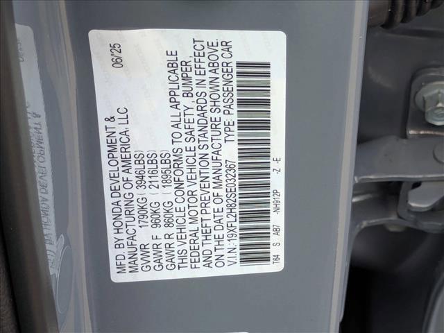 new 2025 Honda Civic car, priced at $27,940