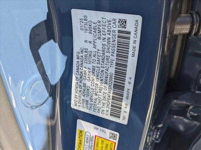 new 2025 Honda Civic Hybrid car, priced at $31,777