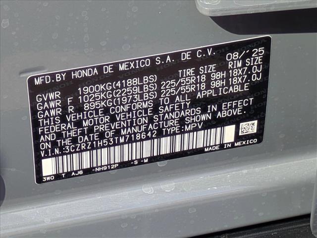 new 2026 Honda HR-V car, priced at $28,768