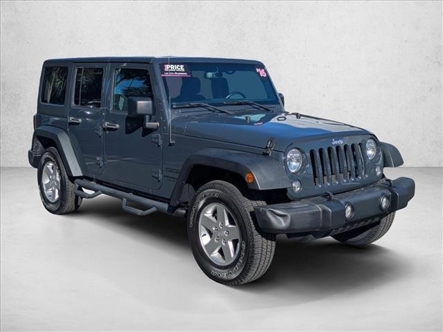 used 2016 Jeep Wrangler Unlimited car, priced at $17,595