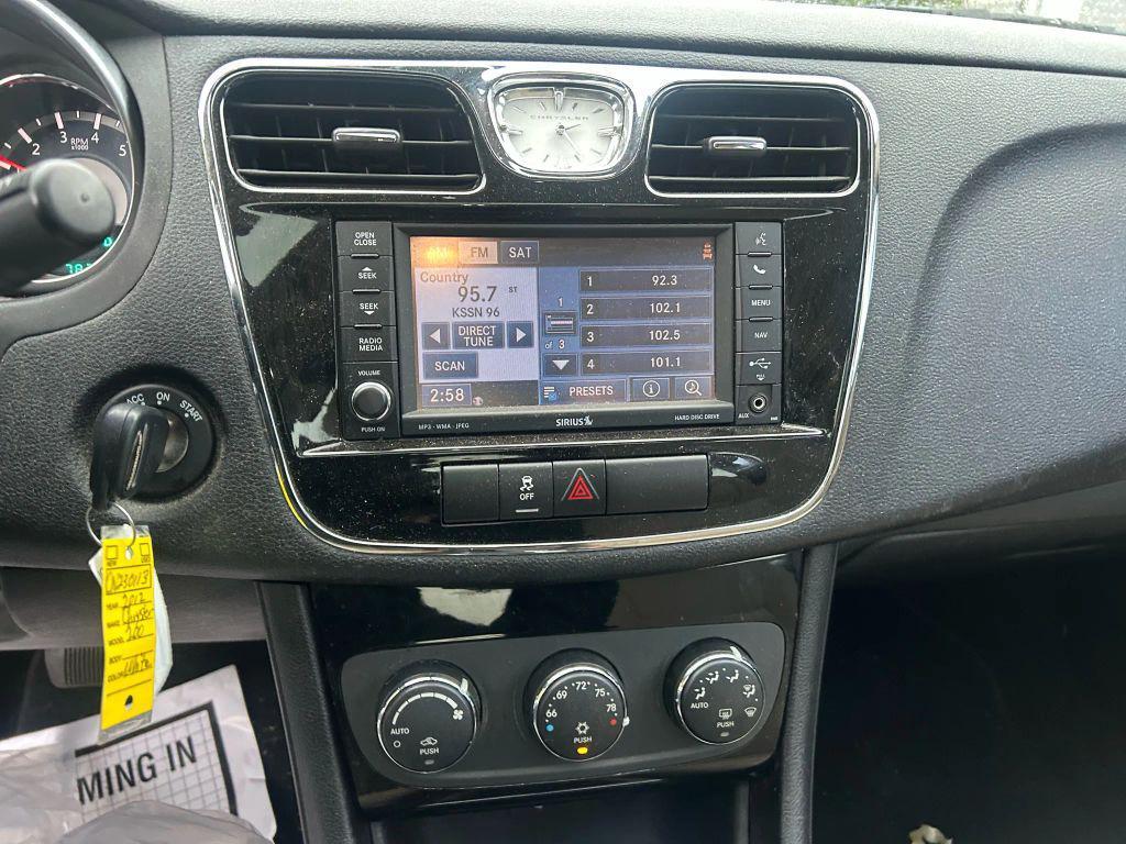 used 2012 Chrysler 200 car, priced at $8,250