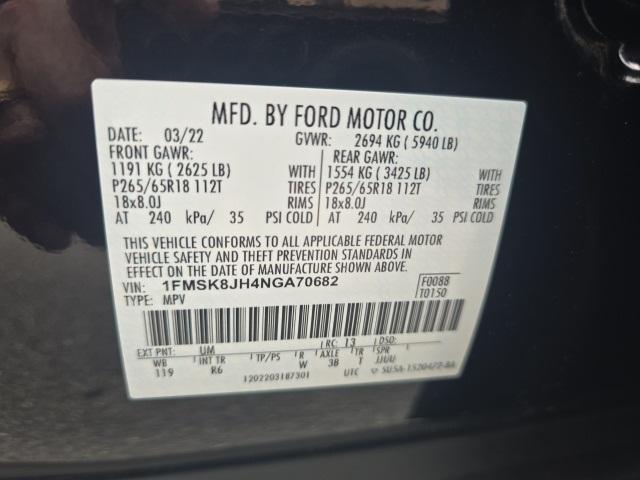 used 2022 Ford Explorer car, priced at $34,624