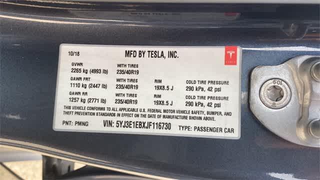 used 2018 Tesla Model 3 car, priced at $17,800