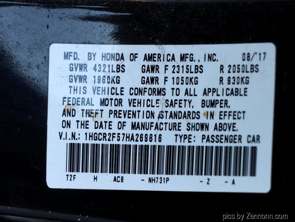 used 2017 Honda Accord car, priced at $7,987