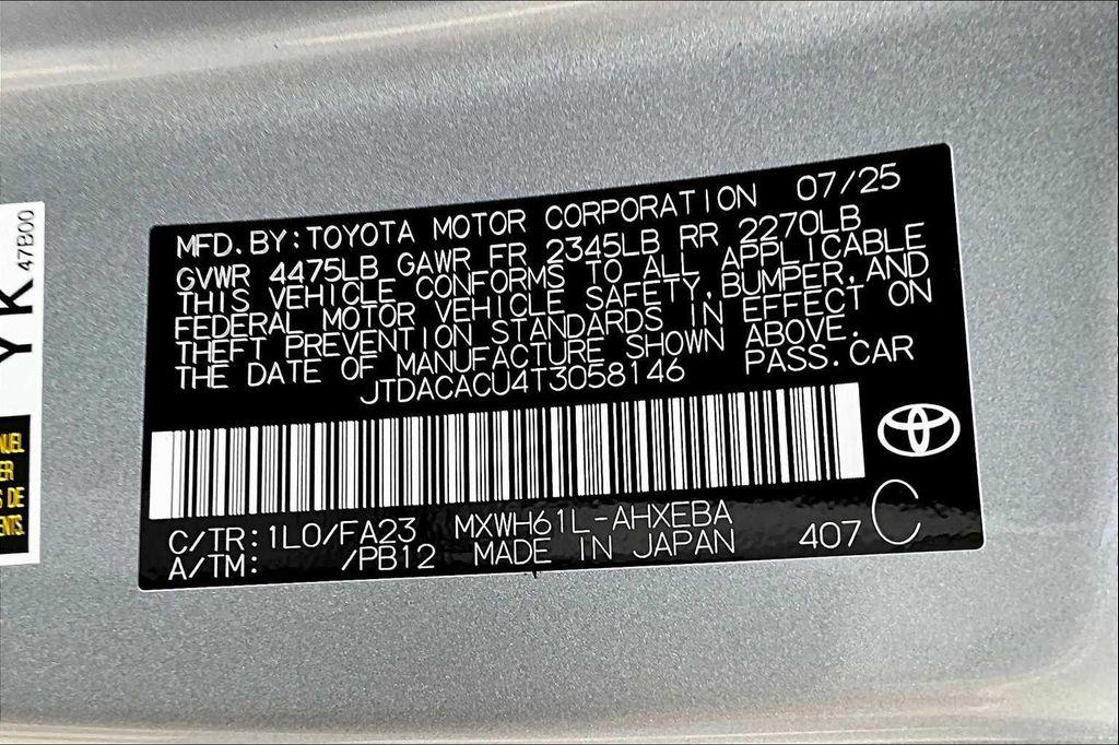 new 2026 Toyota Prius Plug-In Hybrid car, priced at $35,525