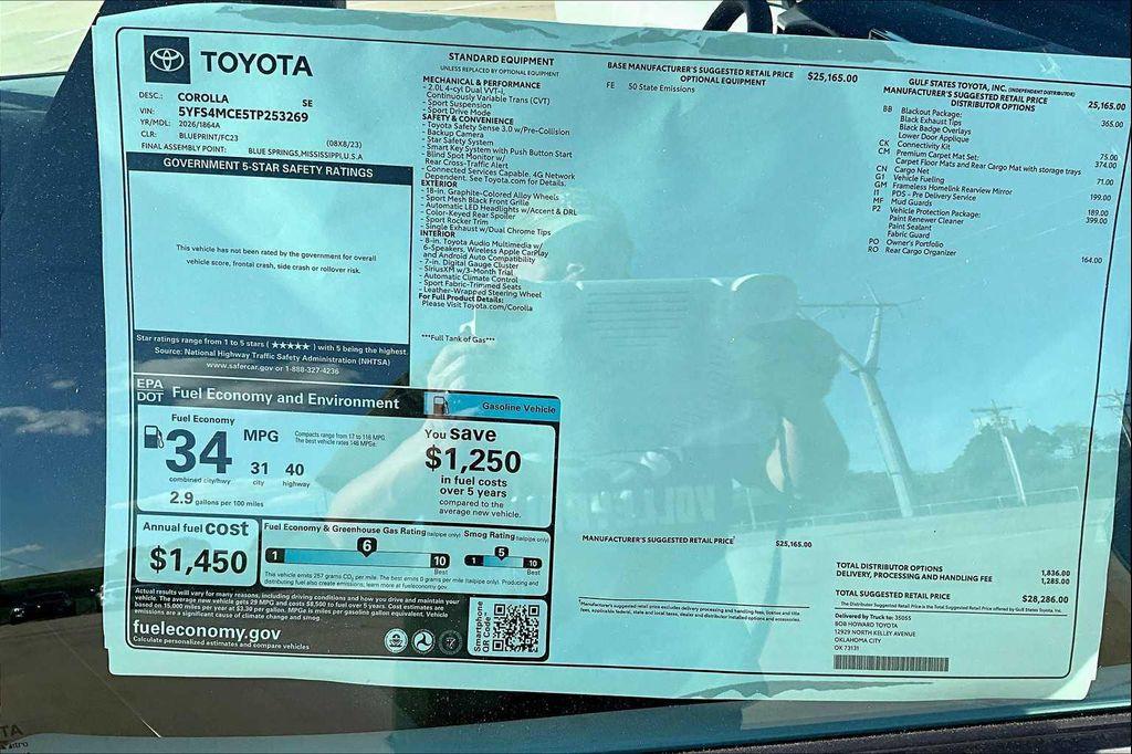 new 2026 Toyota Corolla car, priced at $26,858