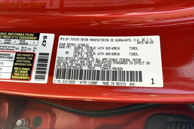 new 2025 Toyota Tacoma car, priced at $56,623