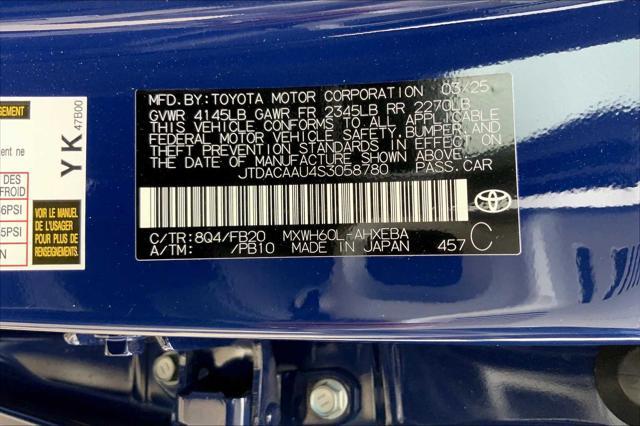 new 2025 Toyota Prius car, priced at $29,700