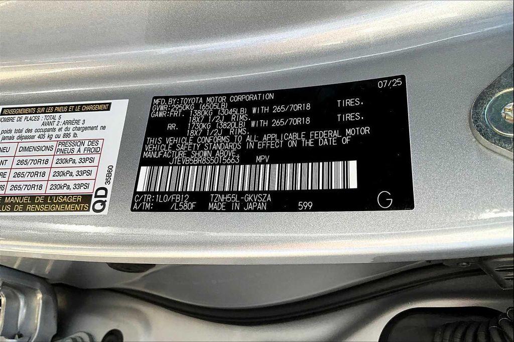 new 2025 Toyota 4Runner car, priced at $53,674