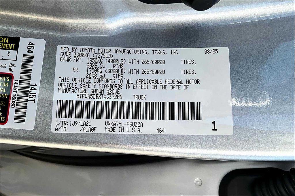 new 2026 Toyota Tundra car, priced at $70,129
