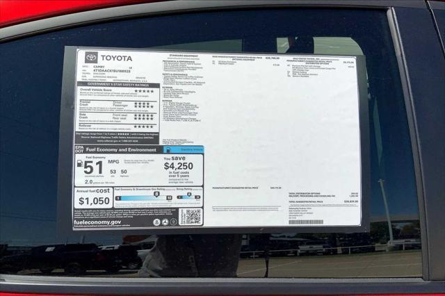 new 2025 Toyota Camry car, priced at $29,382