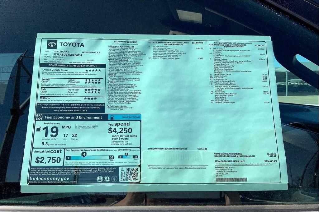 new 2025 Toyota Tundra car, priced at $58,810