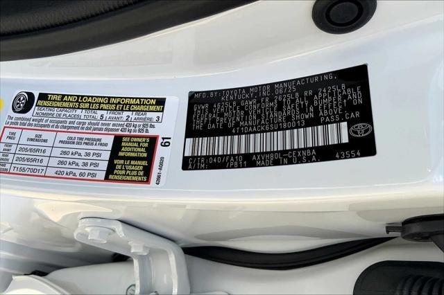 new 2025 Toyota Camry car, priced at $29,894
