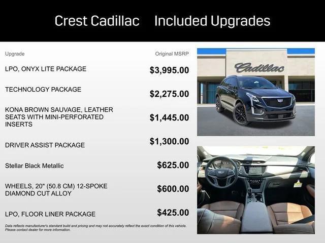 new 2025 Cadillac XT5 car, priced at $67,625
