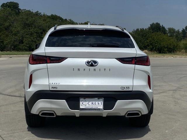 new 2025 INFINITI QX55 car, priced at $59,128