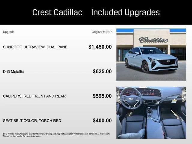 new 2026 Cadillac CT5-V car, priced at $61,464