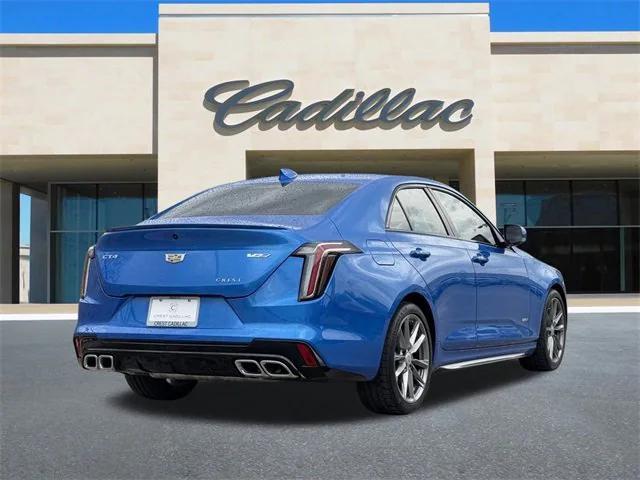 new 2025 Cadillac CT4-V car, priced at $53,060