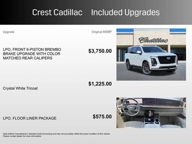 used 2025 Cadillac Escalade car, priced at $113,778