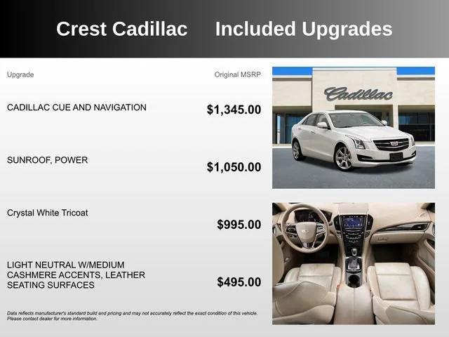 used 2015 Cadillac ATS car, priced at $16,460