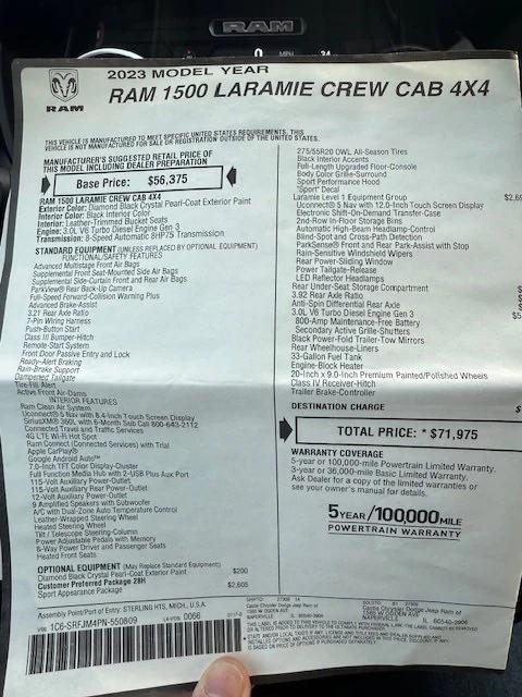 used 2023 Ram 1500 car, priced at $51,221