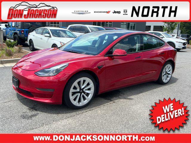 used 2022 Tesla Model 3 car, priced at $17,995