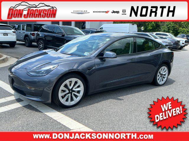 used 2022 Tesla Model 3 car, priced at $17,495