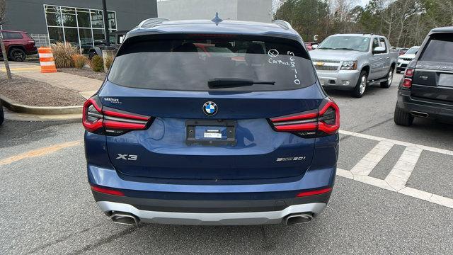 used 2022 BMW X3 car, priced at $32,995