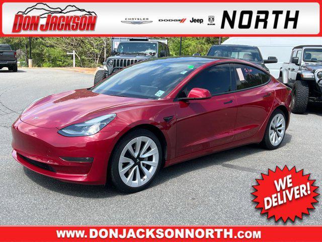 used 2022 Tesla Model 3 car, priced at $17,995