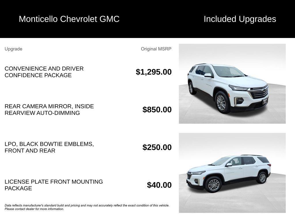 used 2022 Chevrolet Traverse car, priced at $23,099