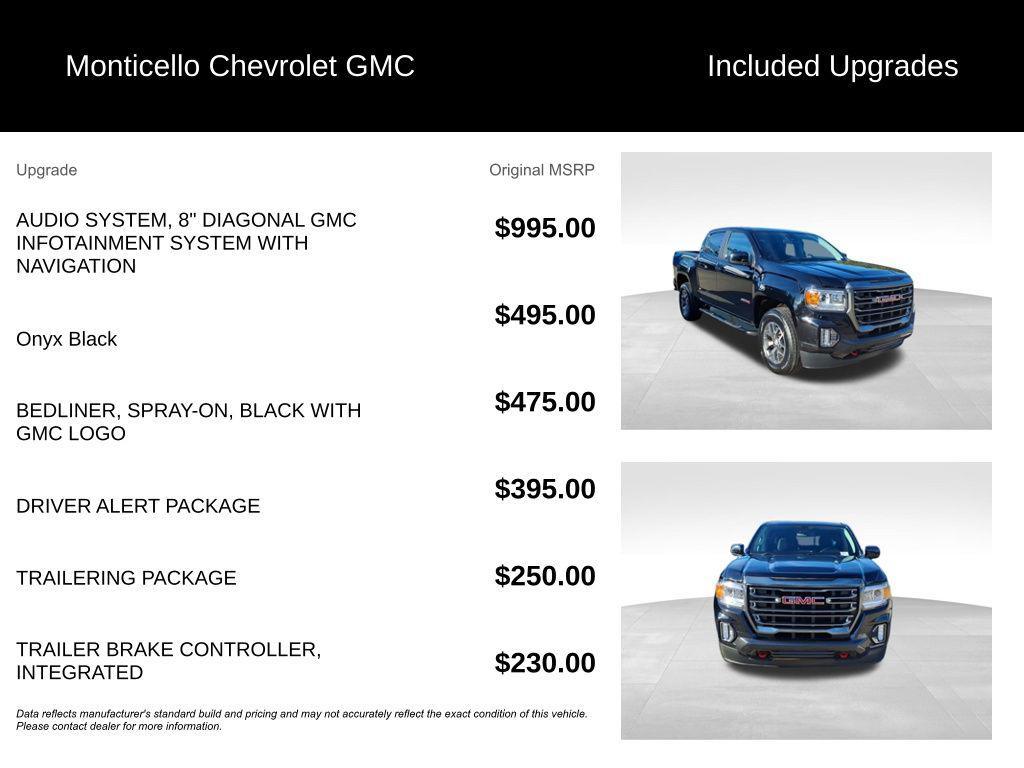 used 2021 GMC Canyon car, priced at $28,299