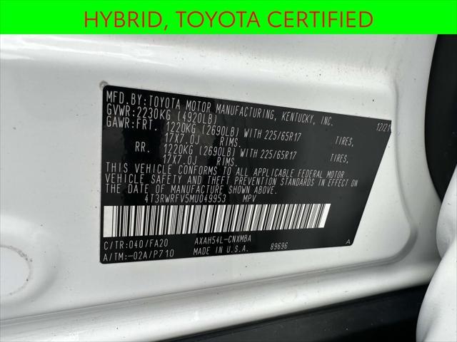 used 2021 Toyota RAV4 Hybrid car, priced at $29,600