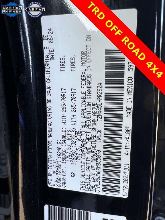 used 2024 Toyota Tacoma car, priced at $42,245