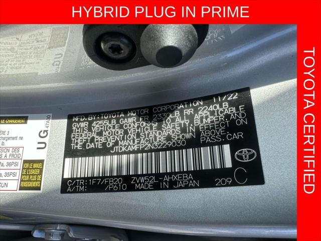 used 2022 Toyota Prius Prime car, priced at $23,695