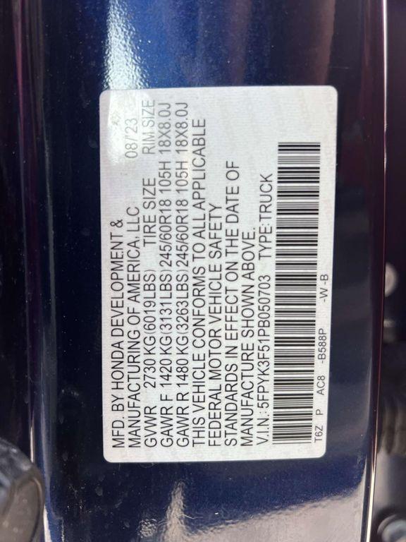 used 2023 Honda Ridgeline car, priced at $30,815