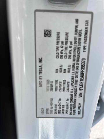 used 2023 Tesla Model 3 car, priced at $20,990