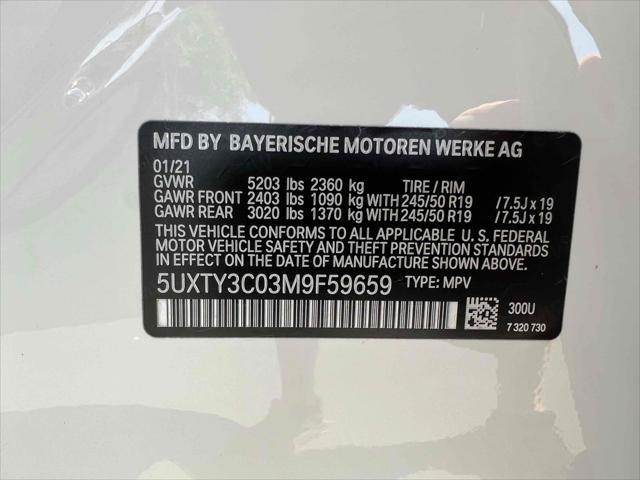 used 2021 BMW X3 car, priced at $21,500
