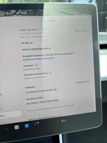 used 2021 Tesla Model Y car, priced at $26,500