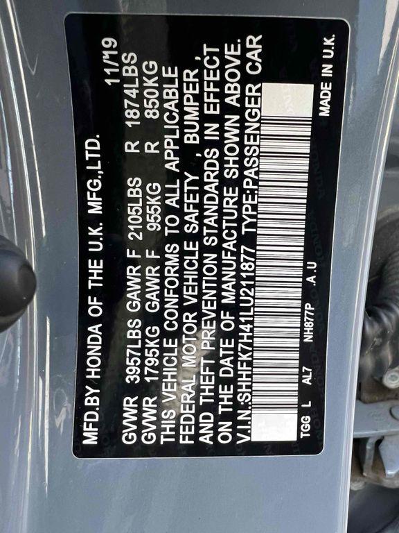 used 2020 Honda Civic car, priced at $19,990