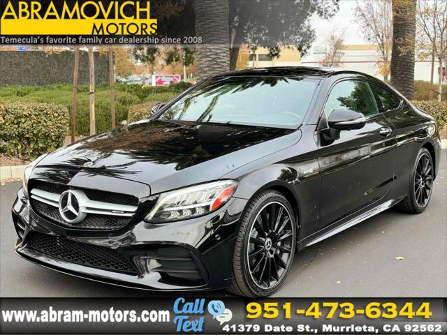 used 2021 Mercedes-Benz AMG C 43 car, priced at $38,990